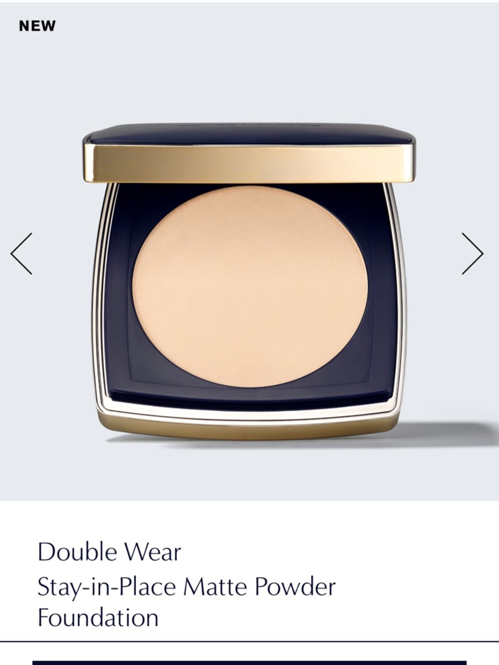 Estée Lauder Double Wear Matte Powder Foundation Shade 1W2